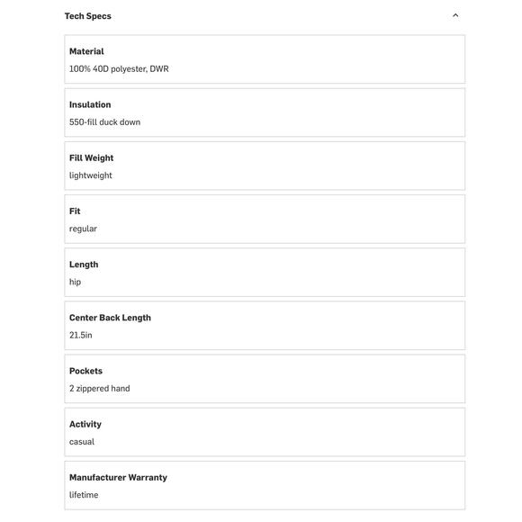 Obermeyer Ember Down Jacket Girls Size Small - Picture 5 of 5